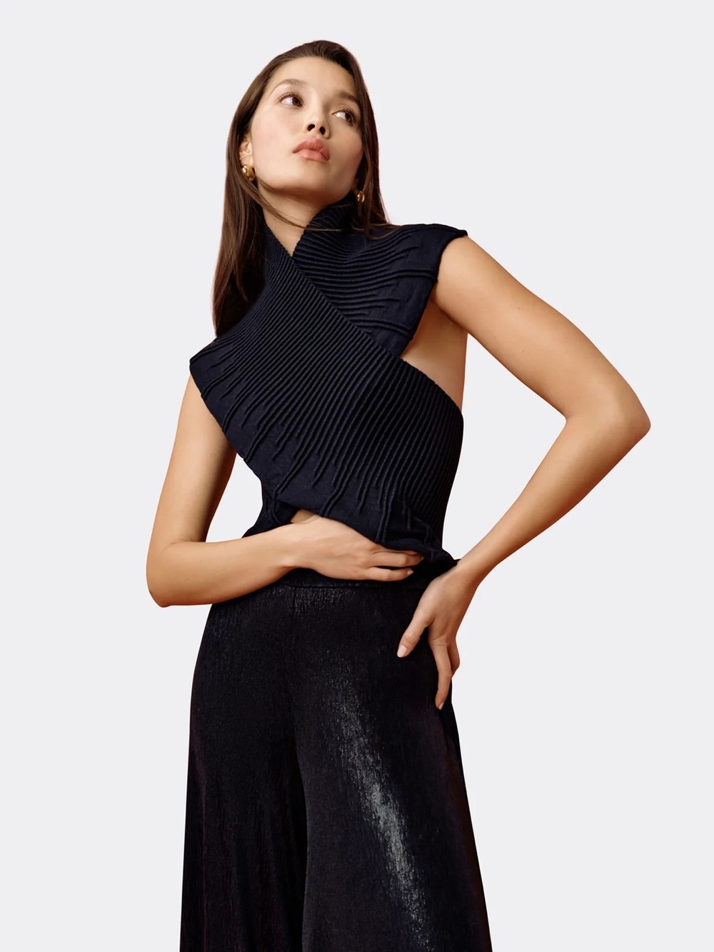 Marcella NYC Colette Bolero, Organic 100% Cotton, Black